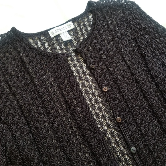 Knitted Black Cardigan - Picture 2 of 2